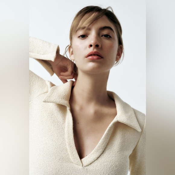 Zara boucle long sleeve dress - Picture 4 of 12